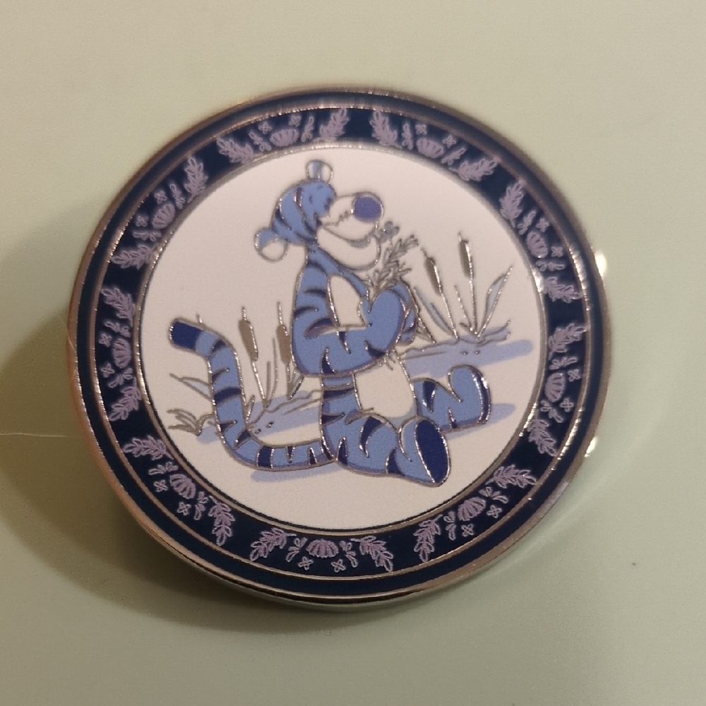 Disney Blue and White Tigger Brooch